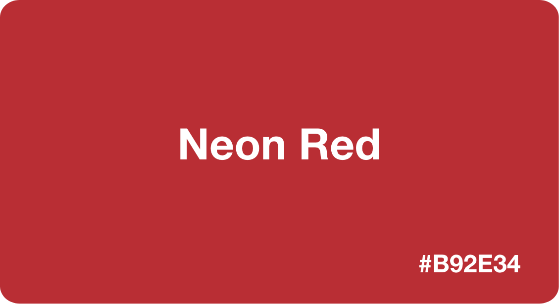 Neon Red HEX Code b92e34